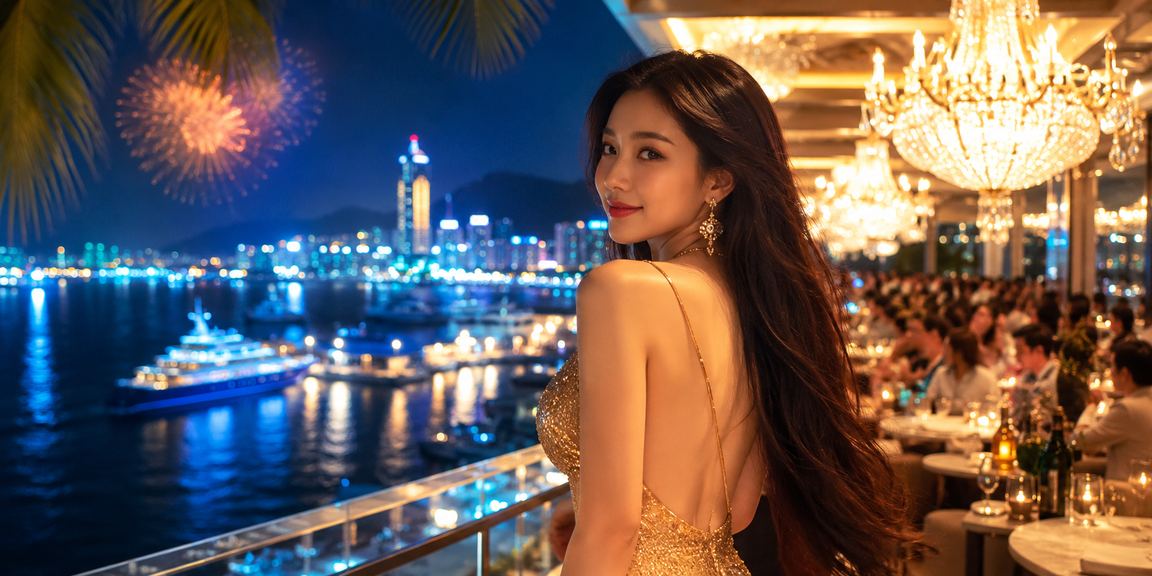 Khu vực giải trí ven biển Nha Trang với không khí sôi động buổi tối