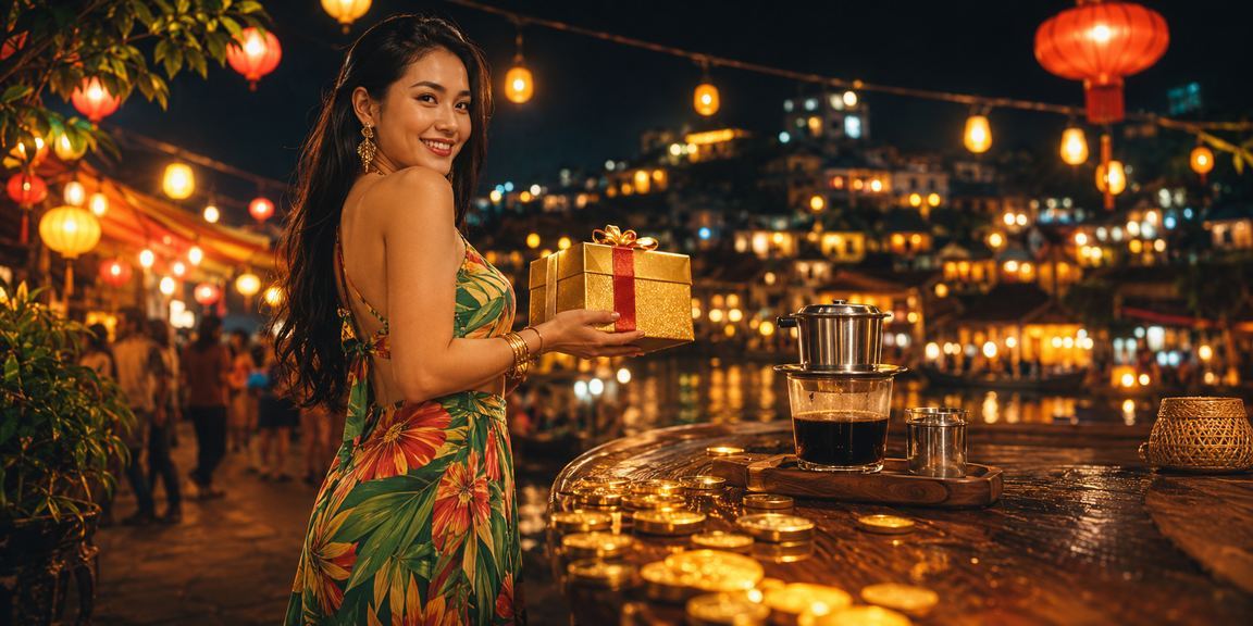 Người dùng xem kết quả xổ số miền Nam tại quán cà phê Sa Pa buổi chiều